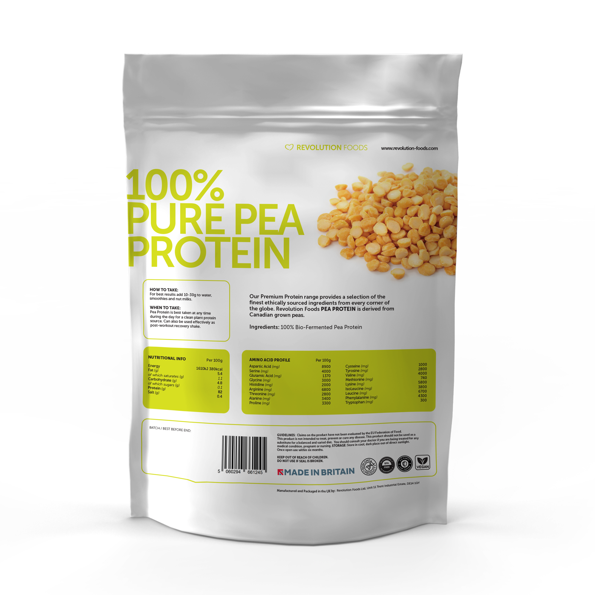 Fermented Pea Protein 1KG