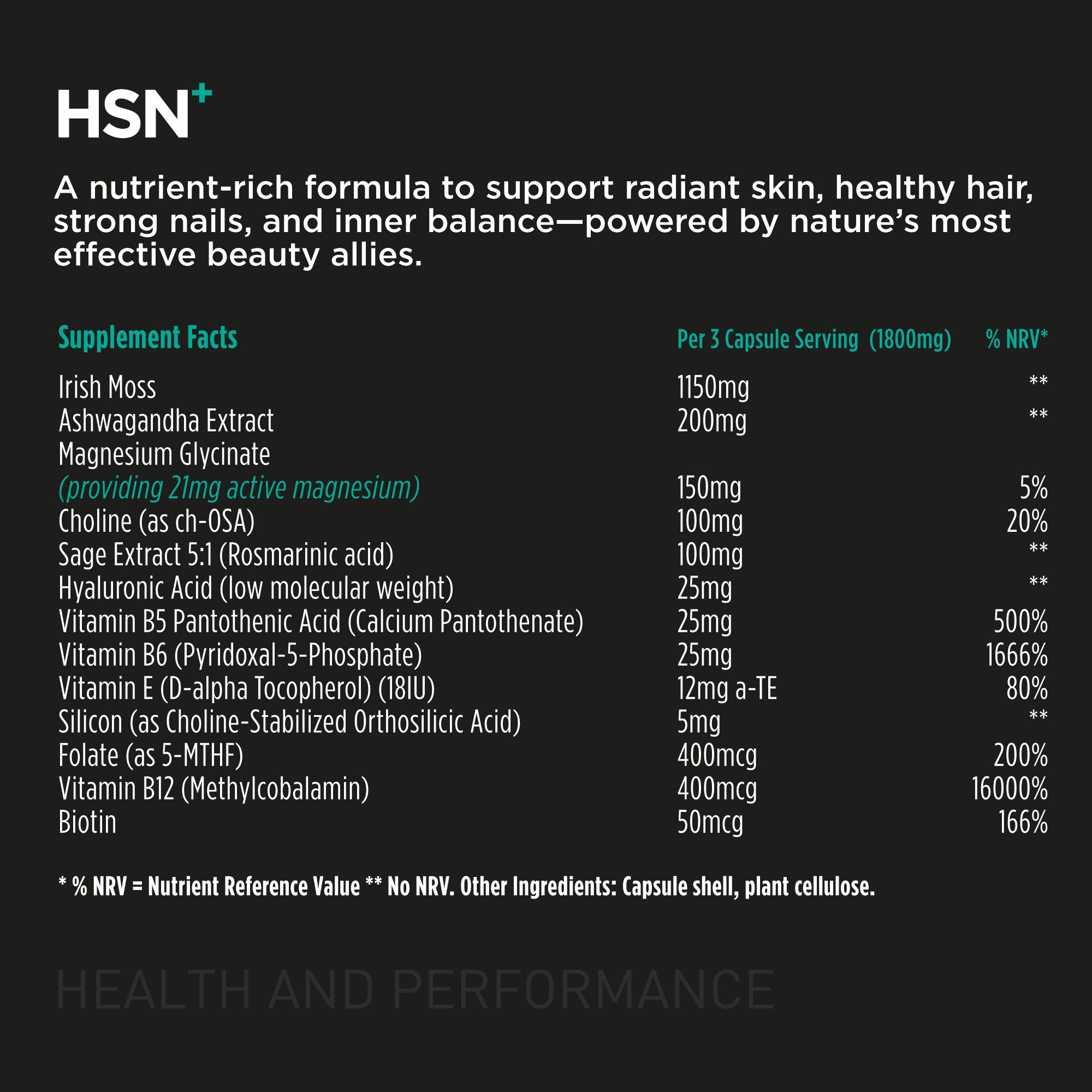 HSN+ Hair Skin Nails - Revolution Foods (pioneers in plant nutrition)