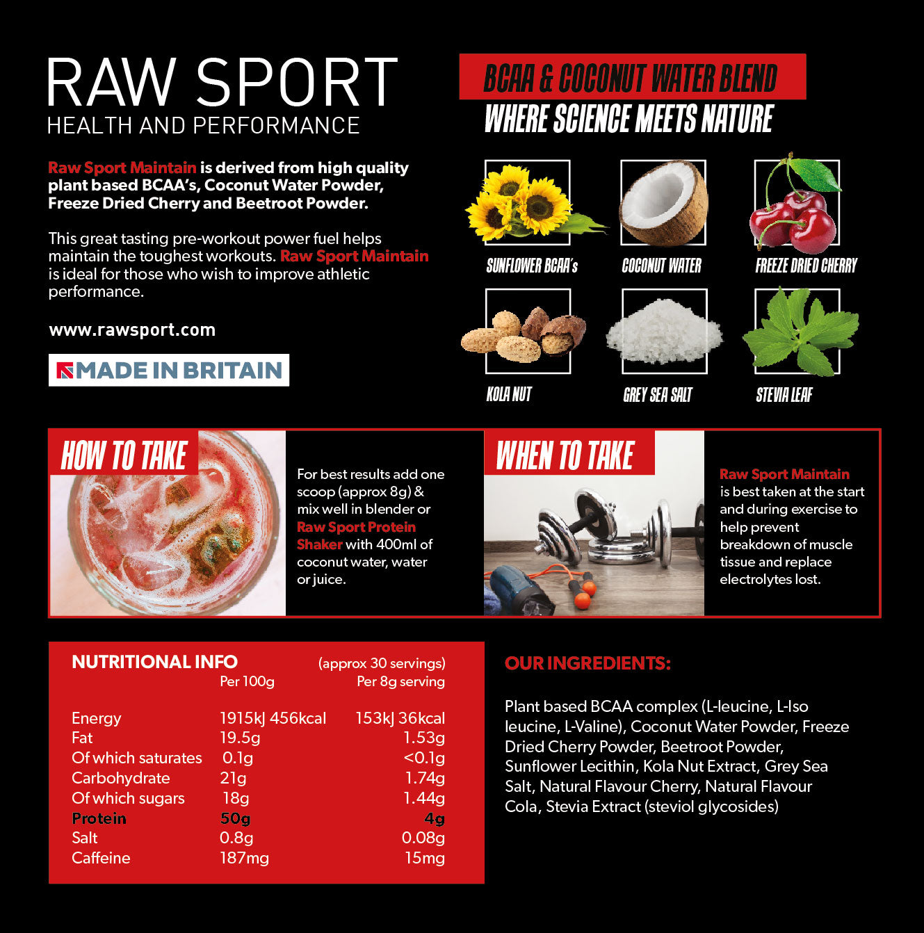 Maintain BCAA Powder