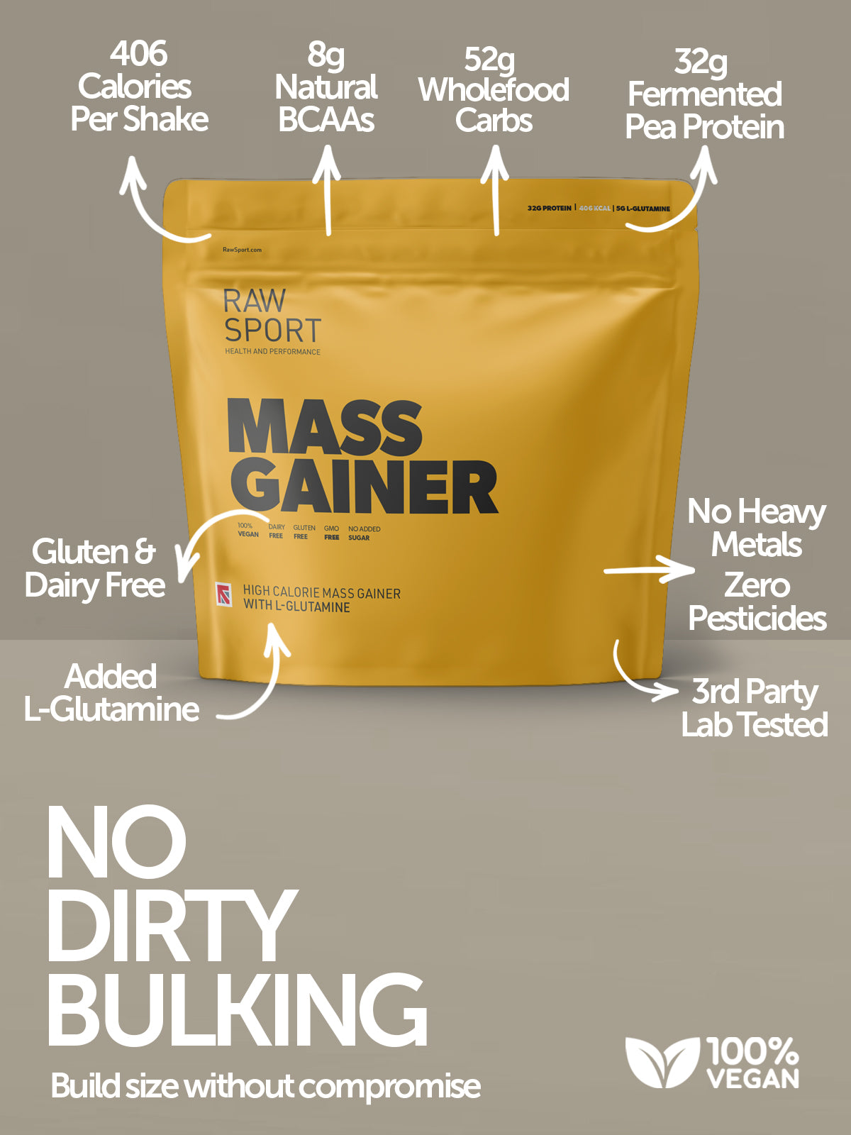 Mass Gainer Protein | Plant Based Vegan