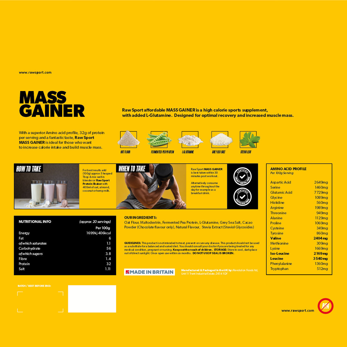 Mass Gainer - Revolution Foods (pioneers in plant nutrition)