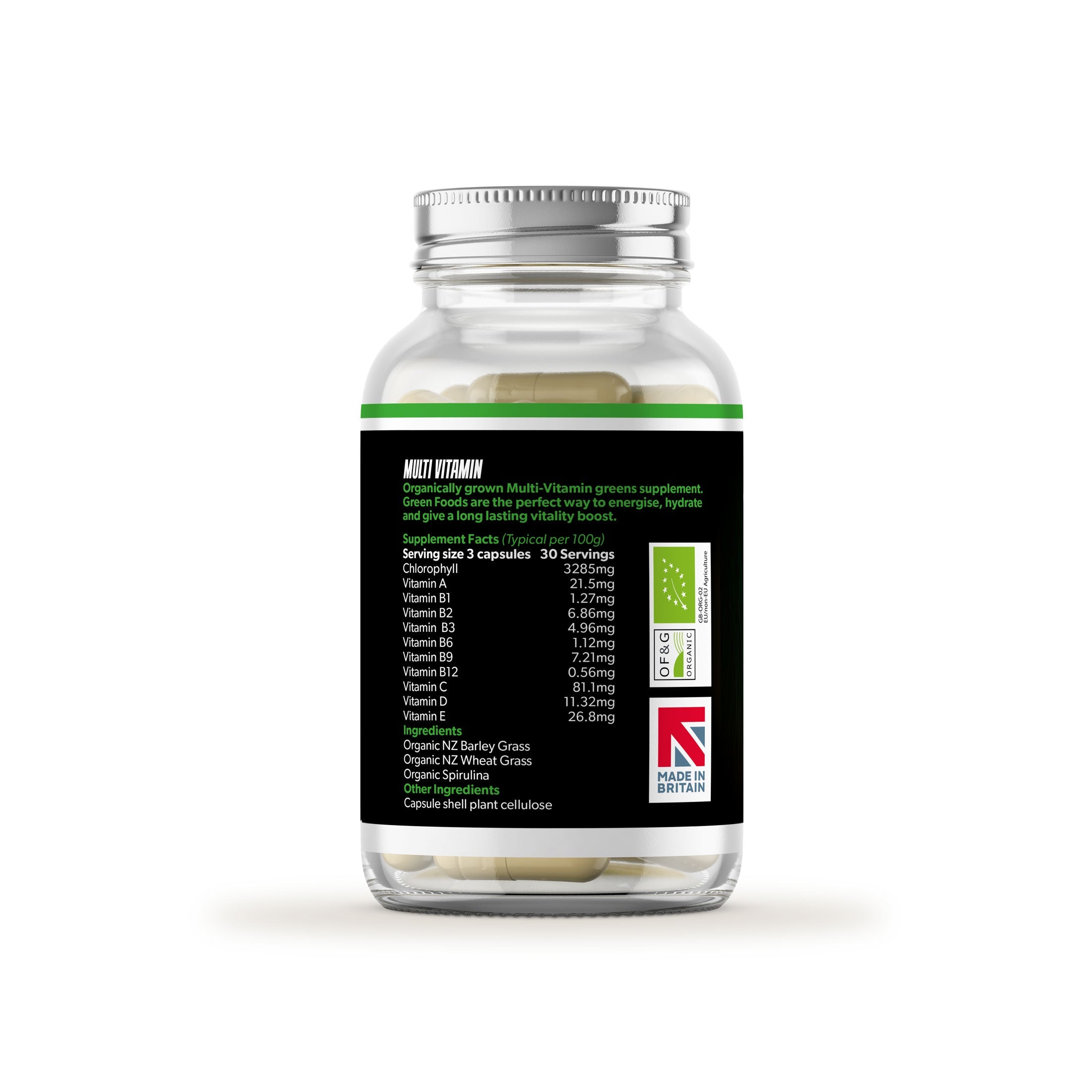 Greens Alkalising Multi Nutrient Capsules - Revolution Foods (pioneers in plant nutrition)