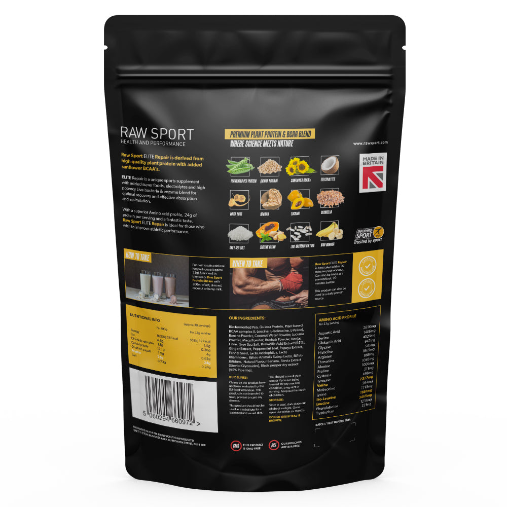 Raw Sport Elite | SAMPLE - Revolution Foods (pioneers in plant nutrition)