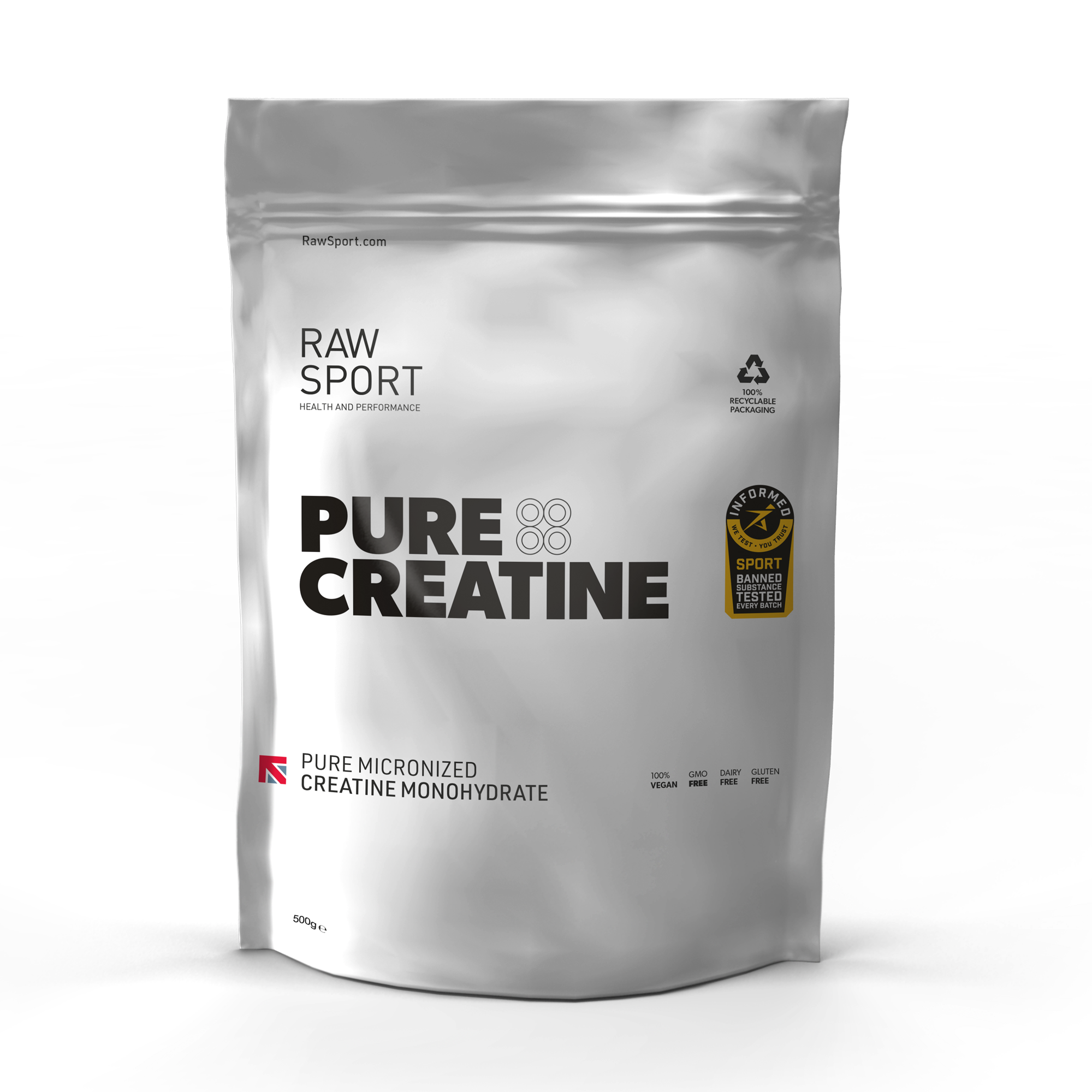 Vegan Creatine Monohydrate 250g Pure