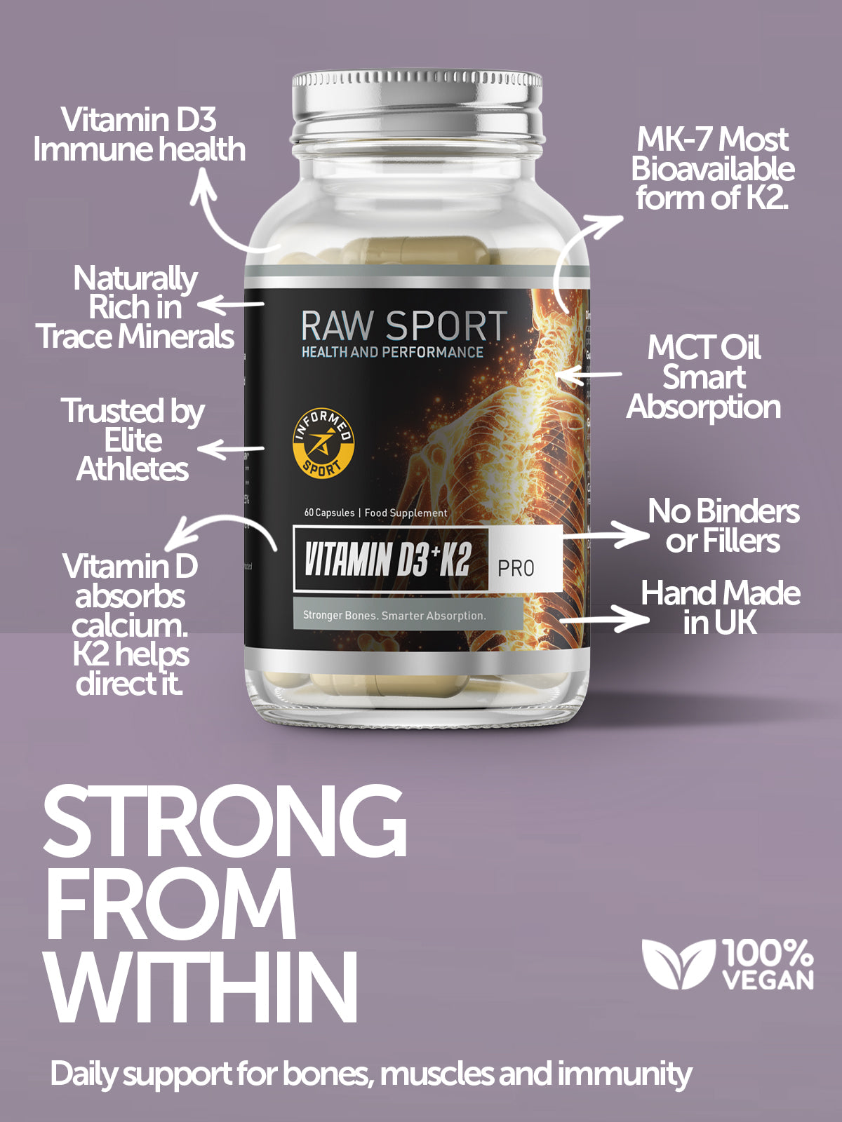 Vitamin D3 + K2 Pro | Informed Sport